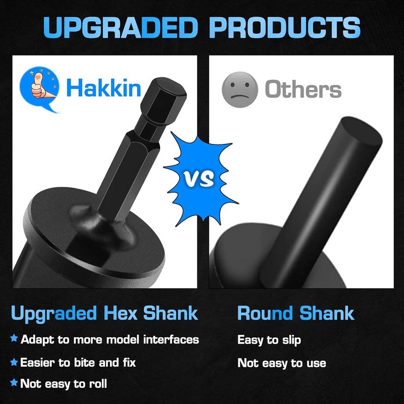 Hakkin 7PCS HVAC Repairing Set, Air Conditioner Copper Tube Expander with 5 in 1 Swaging Tool Drill Bit, Hex Shank Manual Pipe Swage Expander, Flaring Tool Size 1/4'', 3/8'',1/2'',5/8'',3/4'',7/8'' - Image 3